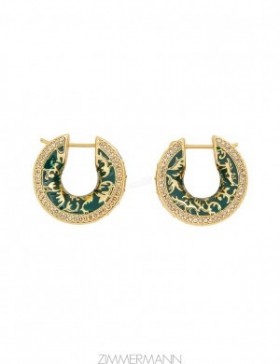 Gold/Multi Zimmermann Zimmemorabilia Stone Hoops Earrings