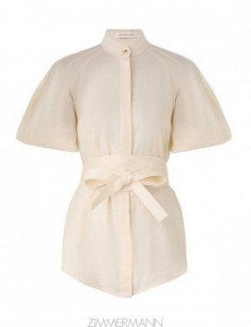 Cream Zimmermann Kaftan Top Tops