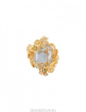 Gold/Multi Zimmermann Bloom Cocktail Ring Rings