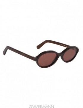 Chocolate Zimmermann Cyd Oval Sunglasses