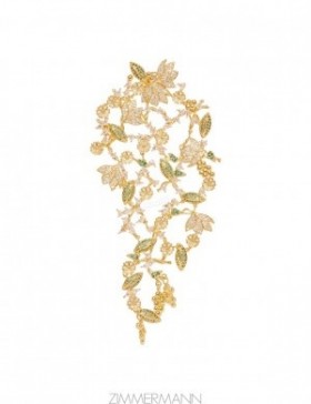 Gold/Green Zimmermann Bloom Drop Earring Earrings