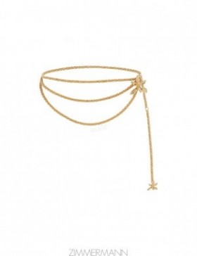 Gold Zimmermann Orchid Chain Belt Belts