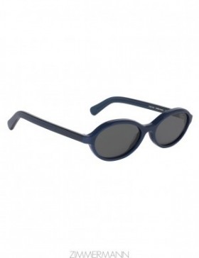 Navy Zimmermann Cyd Oval Sunglasses