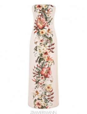 Ivory Palm Zimmermann Lexi Column Dress Clothing