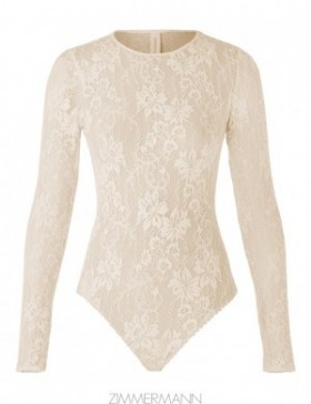 Parchment Zimmermann Lace Bodysuit Tops