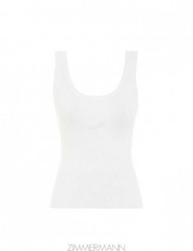 Parchment Zimmermann Halliday Scoop Neck Tank Tanks & Camis