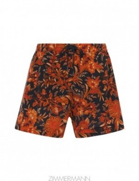 Dark Navy Floral Zimmermann Junie Mens Boardshort Short Mens Shorts