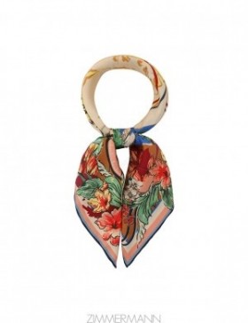 Nautical Map Zimmermann Printed Silk Square 70 Scarves