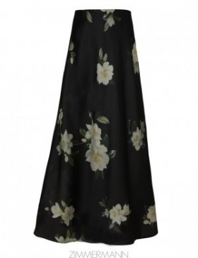 Black Magnolia Zimmermann Harmony Flare Skirt Skirts