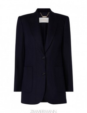 Navy Zimmermann Natura Linen Jacket Jackets & Coats