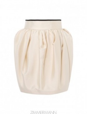 Cream Zimmermann Matchmaker Tulip Mini Skirt Skirts