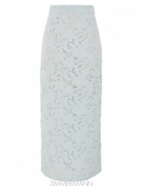 Mint Zimmermann Natura Lace Pencil Midi Skirt Skirts