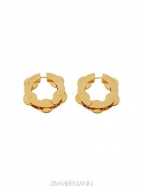 Gold Zimmermann Swing Large Hoops Earrings
