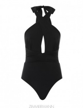 Noir Zimmermann Alight Wrap Halter 1PC One Pieces