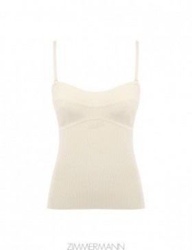 Parchment Zimmermann Alight Panelled Rib Tank Tanks & Camis