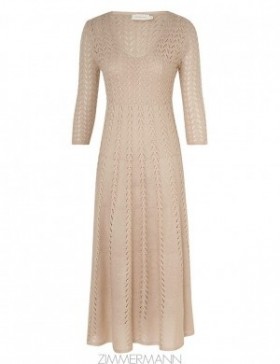 Natural Zimmermann Natura Knit Lace Dress Dresses