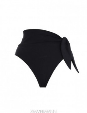 Black Zimmermann Separates Sculpt Scarf HW Pant Separates Pants