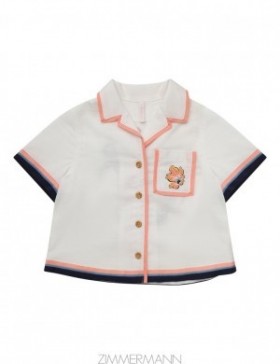 Ivory Multi Zimmermann Alight Relaxed Shirt Kids Tops