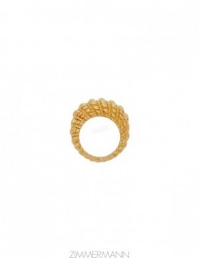 Gold Zimmermann Twisted Rope Dome Ring Rings