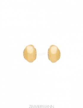 Gold Zimmermann Pebble Huggies Earrings