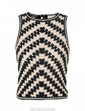 Chevron Zimmermann Halliday Hand Crochet Tank Clothing