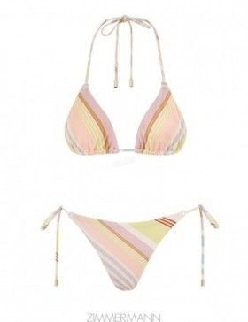 Multi Stripe Zimmermann Halliday Mini Tri Bikini Bikinis