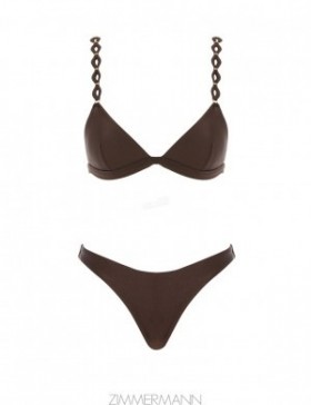 Chocolate Zimmermann August Diamond Trim Tri Bikini Bikinis