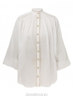 Ivory Zimmermann Junie Billow Blouse Clothing