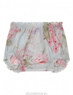 Blue Watercolour Floral Zimmermann Halliday Bloomer Kids Clothing