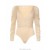 Cream Zimmermann Natura Gathered Bodysuit Tops