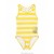 Yellow/Cream Stripe Zimmermann Alight Racer 1PC Kids One Piece