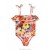Red Floral Zimmermann Alight Trim Frill 1PC Kids One Piece