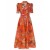 Red Tropical Floral Zimmermann Matchmaker Midi Shirt Dress Dresses