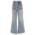 Faded Blue Zimmermann Cropped Flare Jean Clothing