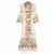 Cream Multi Floral Zimmermann Halliday Plunge Midi Dress Clothing
