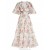 Coral Floral Zimmermann Pleated Midi Dress Dresses